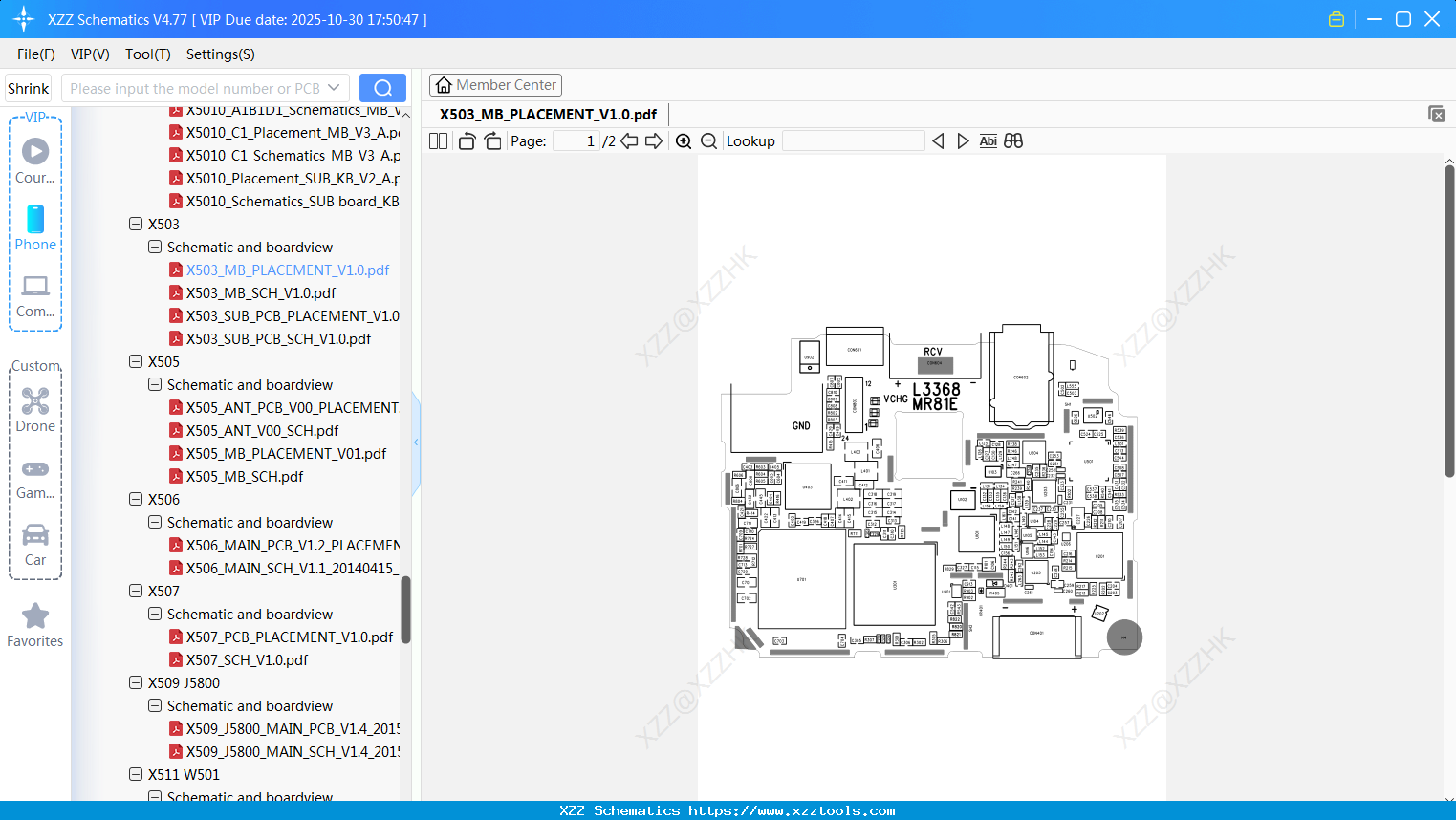 Infinix X503_MB_PLACEMENT_V1.0